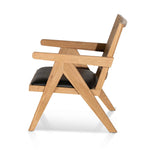 Ex Display - Castro Rattan Armchair - Distress Natural and Black Seat Armchair Chic-Core   