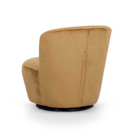 Ex Display - Zamora Swivel Lounge Chair - Mustard Lounge Chair Casa-Core   