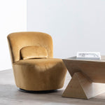 Ex Display - Zamora Swivel Lounge Chair - Mustard Lounge Chair Casa-Core   