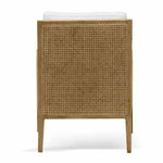 Ex Display - Ayala Rattan Arm Chair - Ivory White Boucle Armchair Chic-Core   