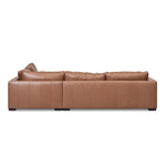 Lucinda 4 Seater Right Chaise Leather Sofa - Caramel Brown Sofa K Sofa-Core   