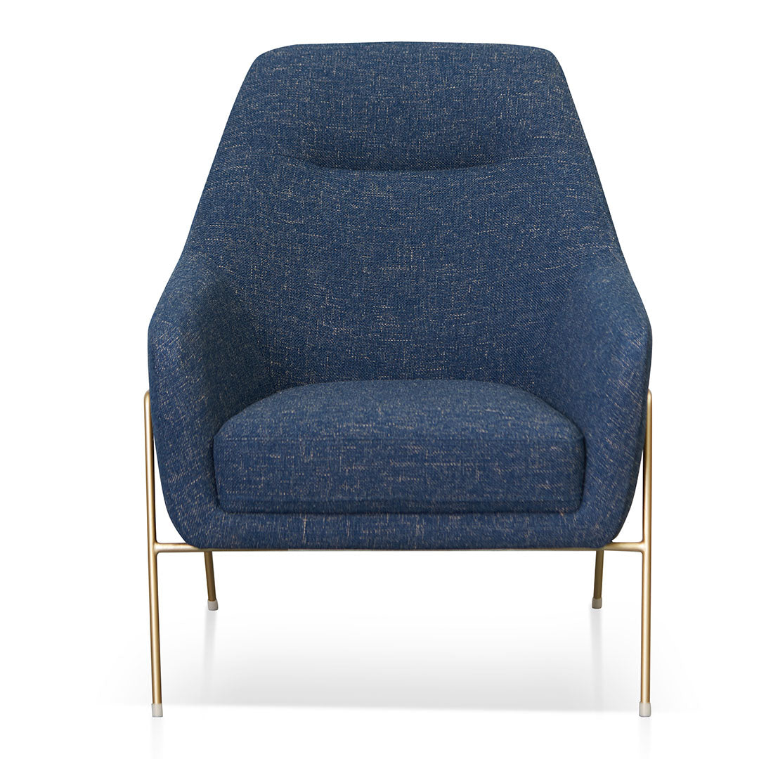 Noah Fabric Armchair - Dark Blue Armchair K Sofa-Core   