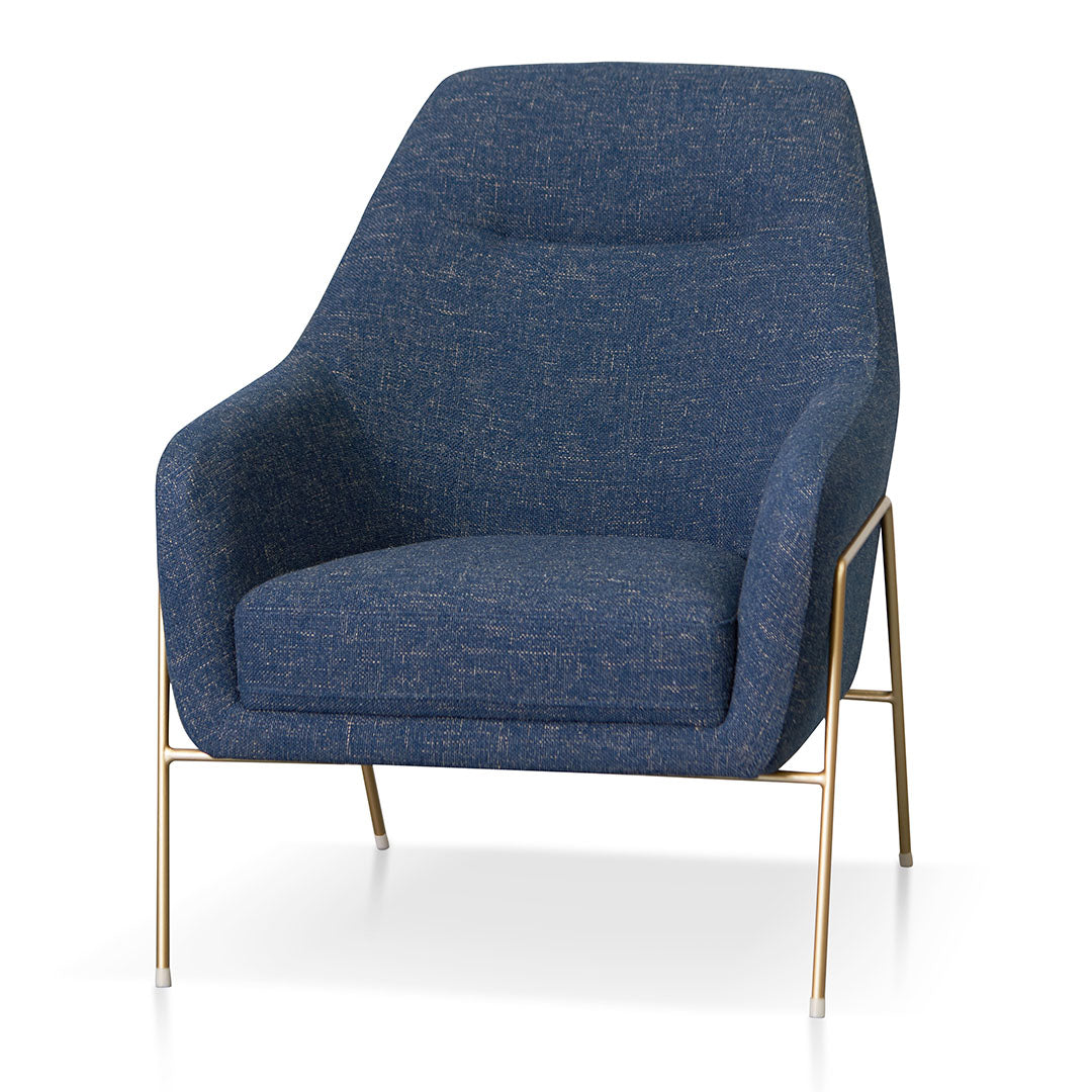 Noah Fabric Armchair - Dark Blue Armchair K Sofa-Core   