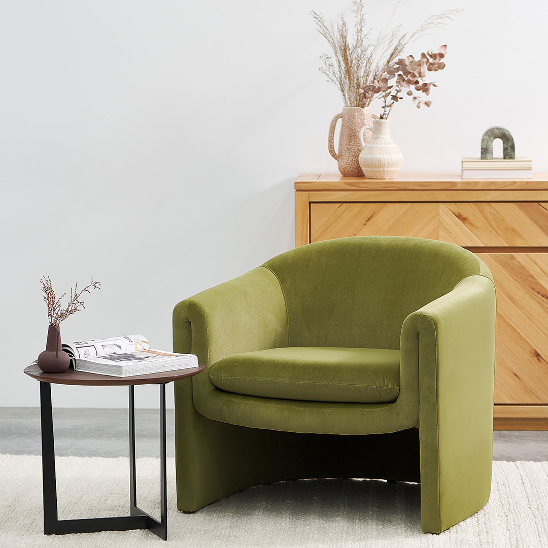 Daren Armchair - Army Green Armchair Casa-Core