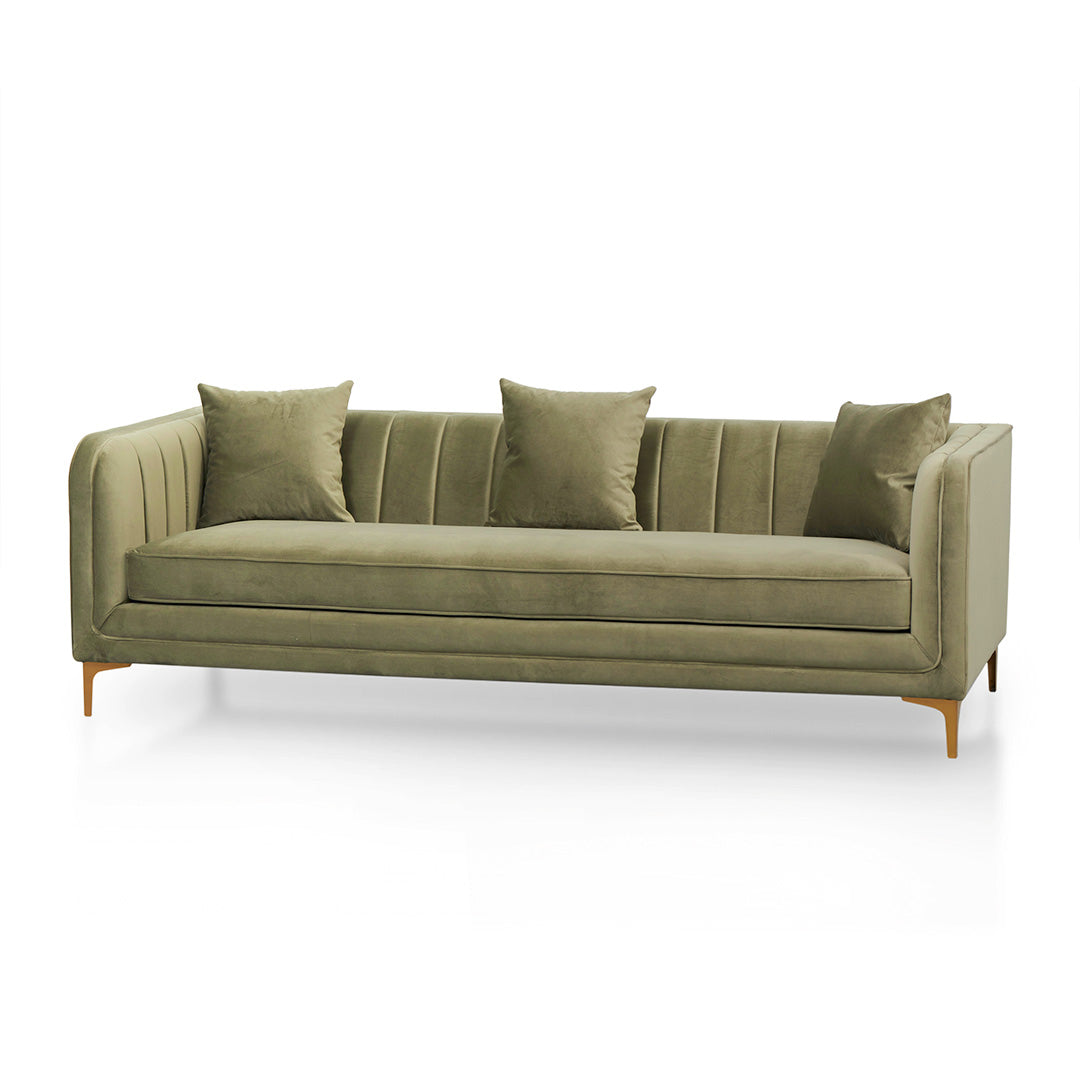 Scott 3 Seater Fabric Sofa - Elegant Sage Sofa Forever-Core   