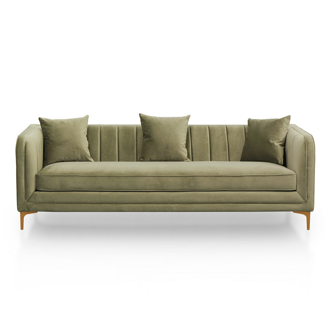 Scott 3 Seater Fabric Sofa - Elegant Sage Sofa Forever-Core   