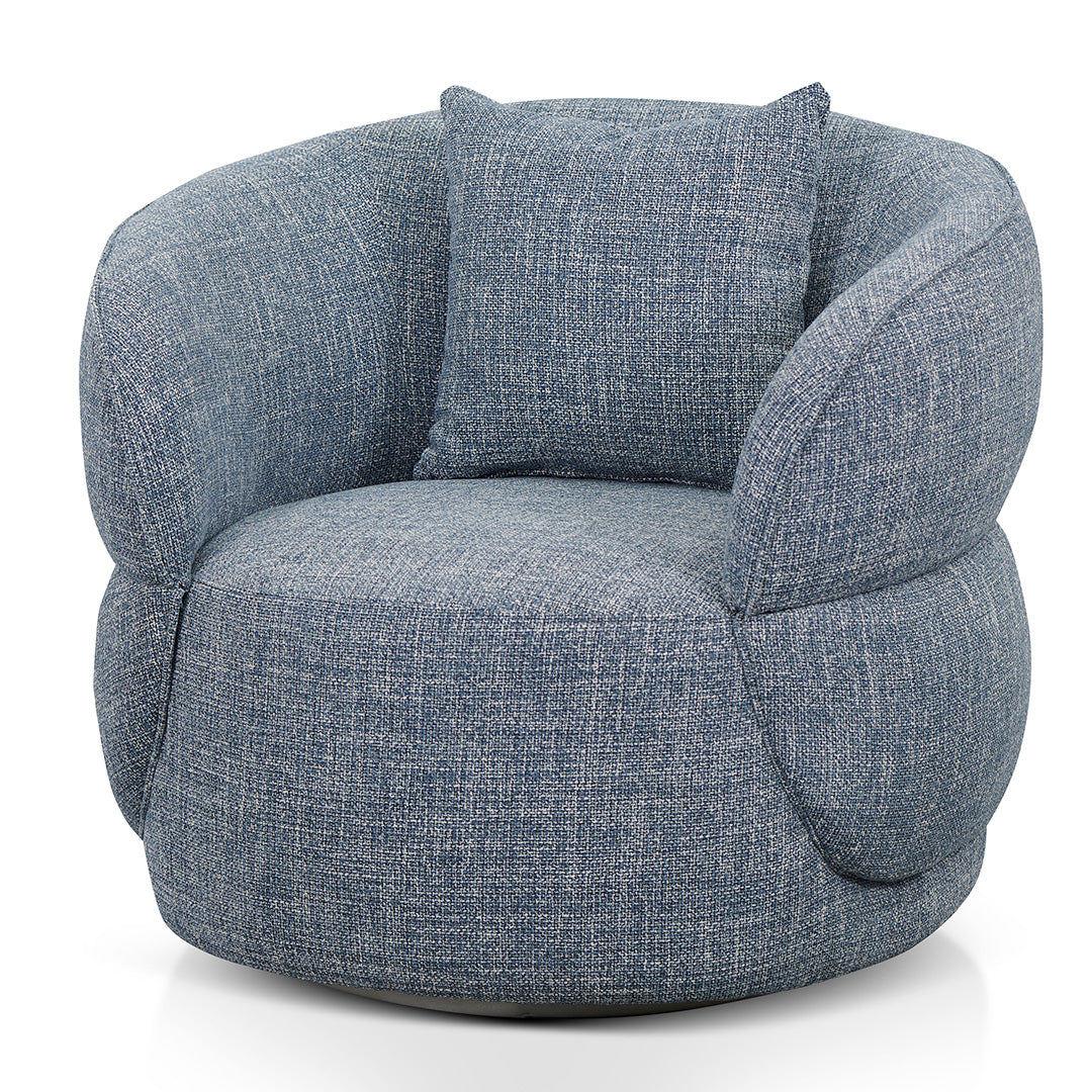 Arima Swivel Armchair - Moss Blue Armchair Casa-Core