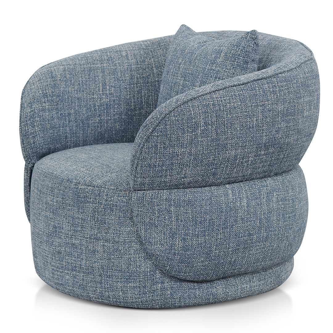 Arima Swivel Armchair - Moss Blue Armchair Casa-Core