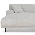 Jasleen Left Chaise Sofa - Clay Grey Chaise Lounge Casa-Core   