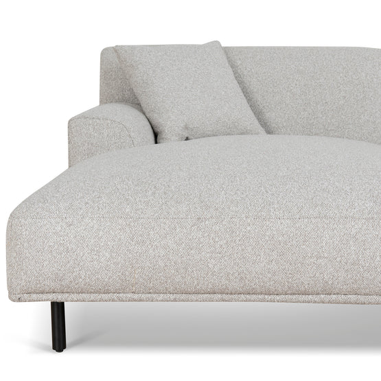 Jasleen Left Chaise Sofa - Clay Grey Chaise Lounge Casa-Core   