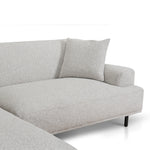 Jasleen Left Chaise Sofa - Clay Grey Chaise Lounge Casa-Core   