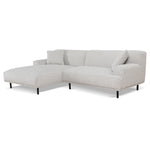 Jasleen Left Chaise Sofa - Clay Grey Chaise Lounge Casa-Core   