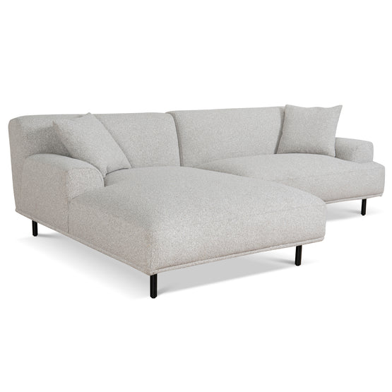 Jasleen Left Chaise Sofa - Clay Grey Chaise Lounge Casa-Core   