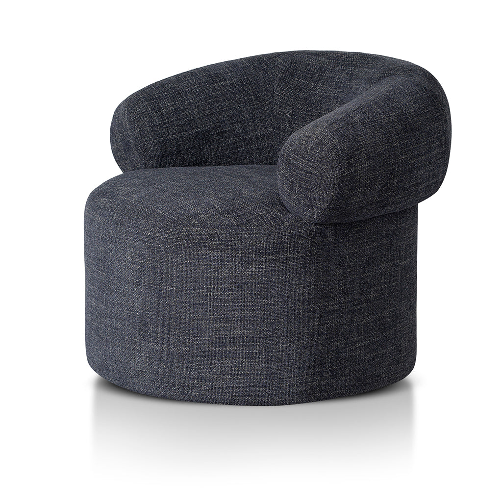 Caradoc Fabric Armchair - Moss Navy Dining Armchair Casa-Core   