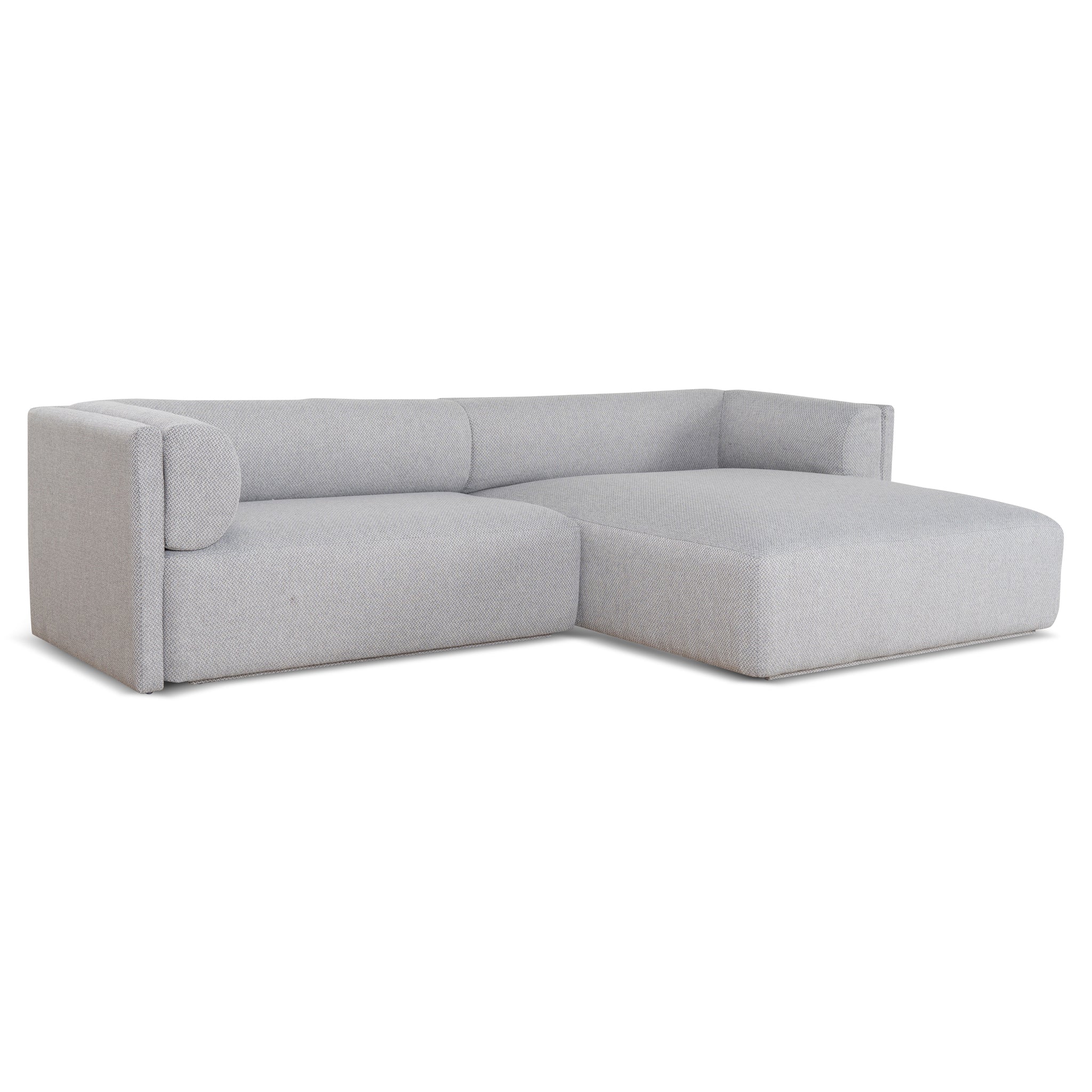 Mullen Right Chaise Sofa - Grey Chaise Lounge Casa-Core   