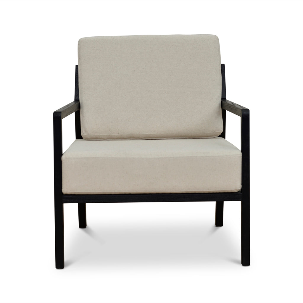 Trenton Black Elm Armchair - Light Beige Armchair LJ-Core   