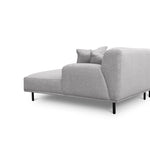 Jasleen 3 Seater Right Chaise Fabric Sofa - Sterling Sand Chaise Lounge Casa-Core   