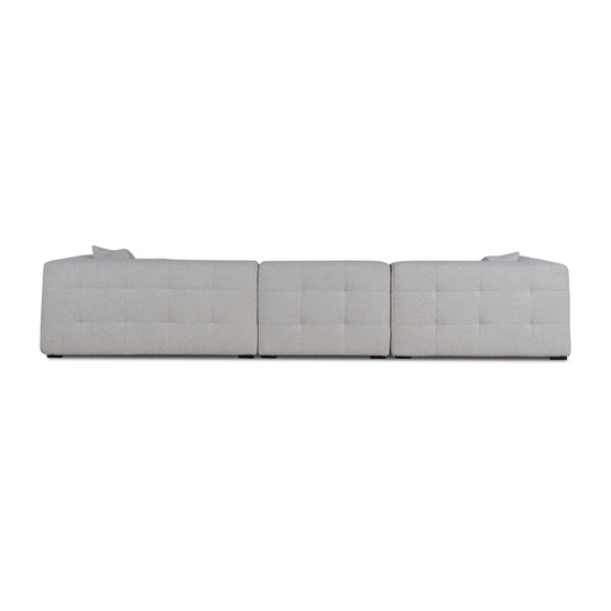 Almira 4 Seater Left Chaise Sofa - Pearl Boucle Sofa Casa-Core   