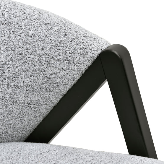 Freddie Fabric Armchair - Light Grey Fleck Armchair Iggy-Core   