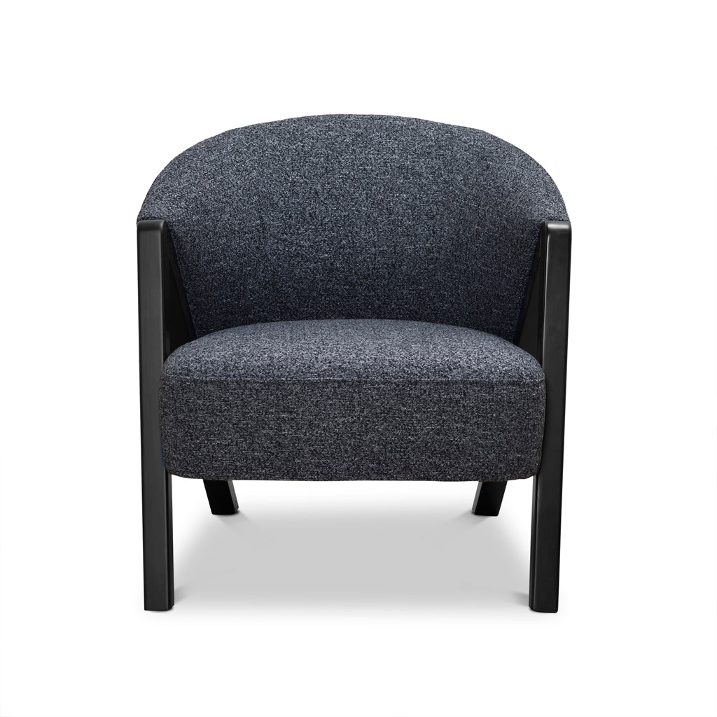 Freddie Fabric Armchair - Dark Grey Fleck Armchair Iggy-Core