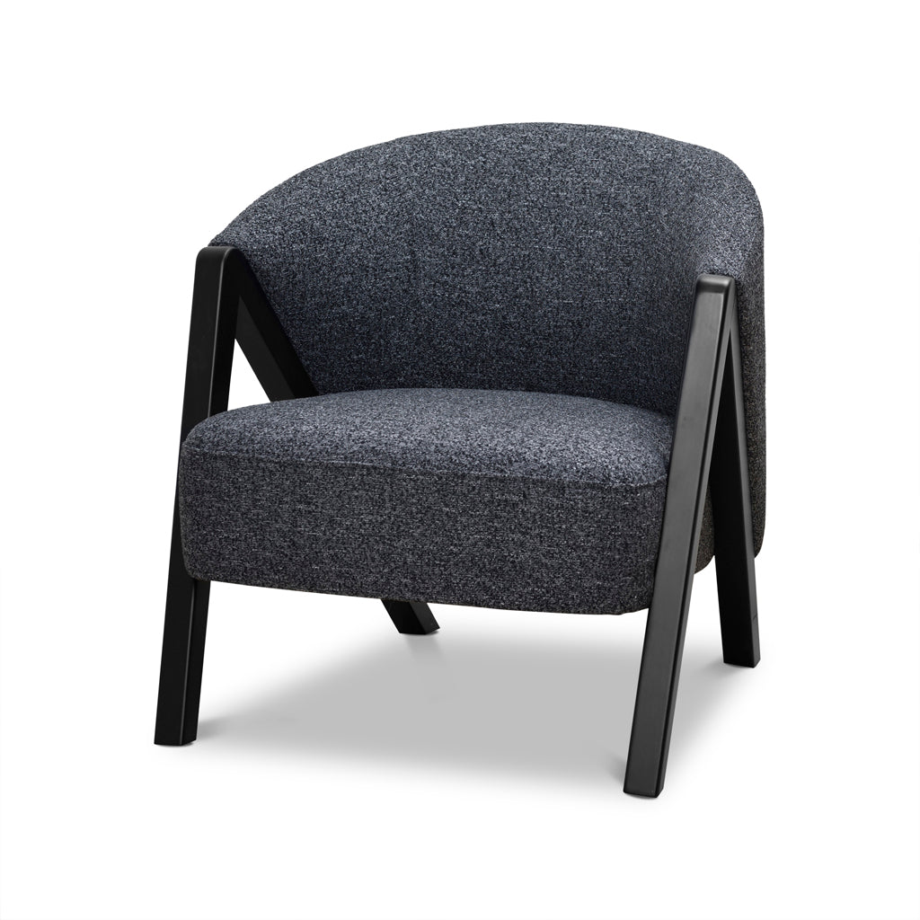 Freddie Fabric Armchair - Dark Grey Fleck Armchair Iggy-Core