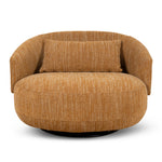 Janis Fabric Armchair - Ginger Brown Armchair K Sofa-Core   