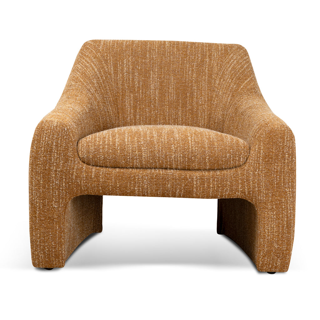 Rubin Fabric Armchair - Ginger Brown Armchair K Sofa-Core   