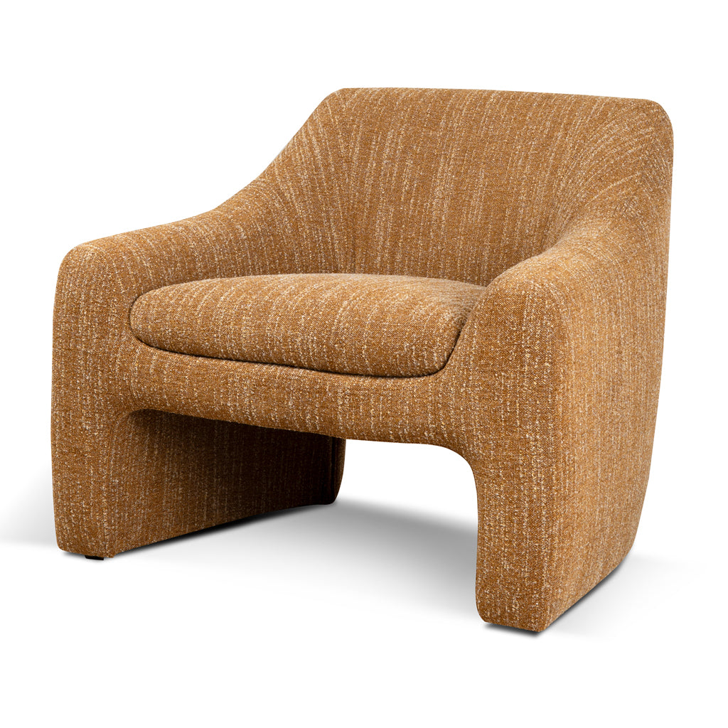 Rubin Fabric Armchair - Ginger Brown Armchair K Sofa-Core   