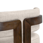 Malene Walnut Armchair - Linen Armchair Nicki-Core