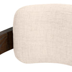 Malene Walnut Armchair - Linen Armchair Nicki-Core