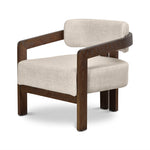 Malene Walnut Armchair - Linen Armchair Nicki-Core