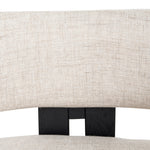 Malene Black Armchair - Linen Armchair Nicki-Core