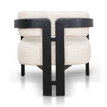 Malene Black Armchair - Linen Armchair Nicki-Core