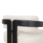 Malene Black Armchair - Linen Armchair Nicki-Core