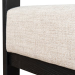 Malene Black Armchair - Linen Armchair Nicki-Core