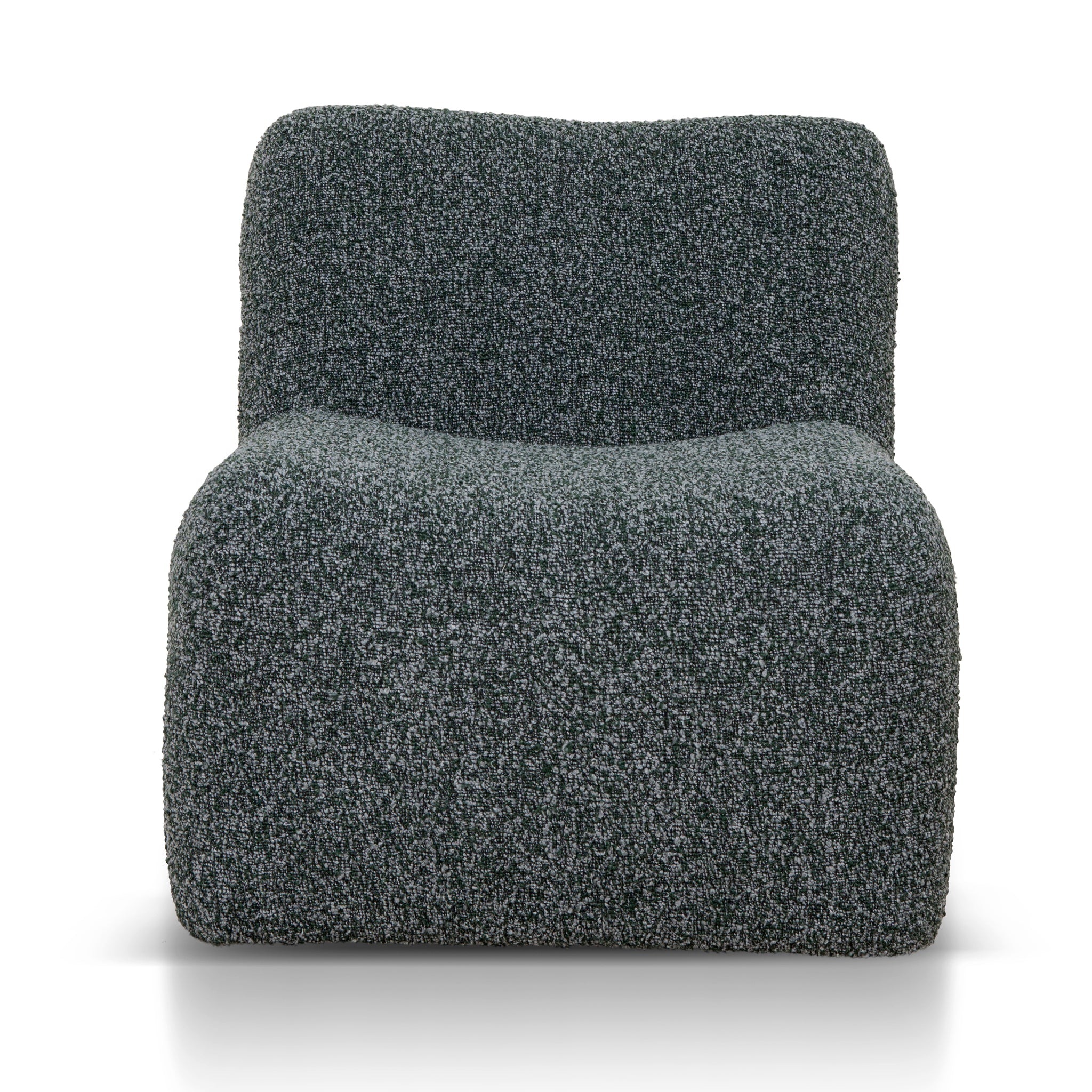 Saini Fabric Lounge Chair - Green Boucle Lounge Chair Casa-Core