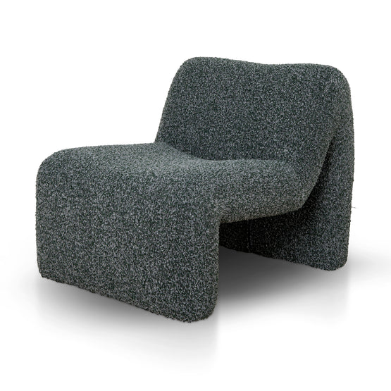 Saini Fabric Lounge Chair - Green Boucle Lounge Chair Casa-Core