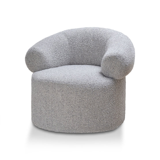 Caradoc Armchair - Light Grey Boucle Dining Armchair Casa-Core   