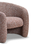 Ferguson Armchair - Rustic Brown Boucle Armchair Casa-Core   