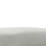 Aldona 1.8m Long Ottoman - Pearl Grey Boucle Ottoman Blue Steel Sofa- Core   