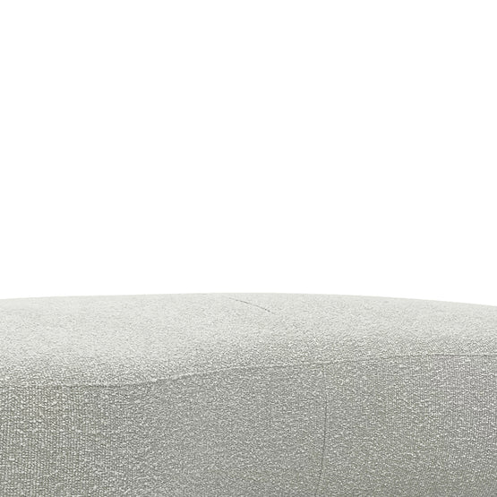 Aldona 1.8m Long Ottoman - Pearl Grey Boucle Ottoman Blue Steel Sofa- Core   