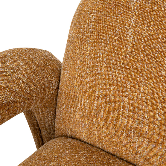 Nico Fabric Armchair - Ginger Brown Armchair K Sofa-Core   