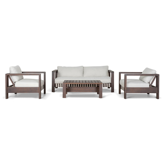 Armani 4pcs Outdoor Lounge Set - Royal Sand Outdoor Lounge Set Eminem-Core   