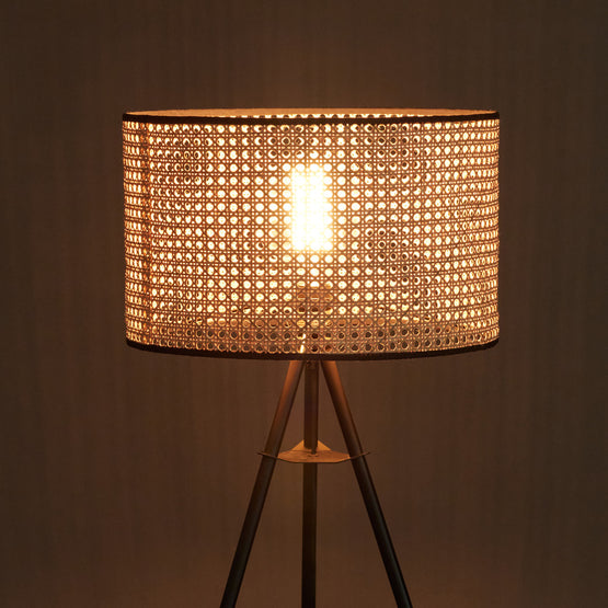 Lari Floor Lamp - Natural & Black Lighting Albi-Local   