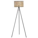 Lari Floor Lamp - Natural & Black Lighting Albi-Local   