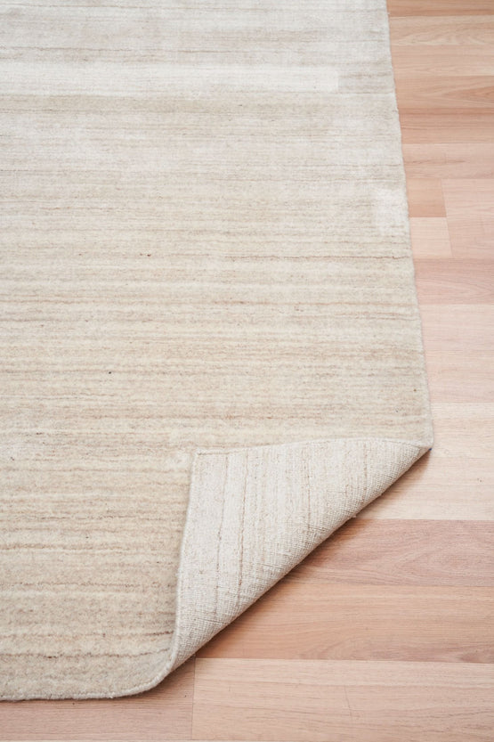 Linarce 300cm x 400cm Viscose and Wool Rug - Beige Rug Mos-Local   