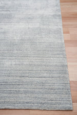 Linarce 155cm x 225cm Viscose and Wool Rug - Blue Grey Rug Mos-Local   