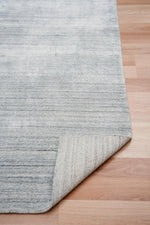 Linarce 155cm x 225cm Viscose and Wool Rug - Blue Grey Rug Mos-Local   