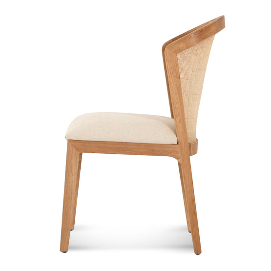 Ex Display - Margie Fabric Dining Chair - Light Beige Dining Chair LJ-Core   