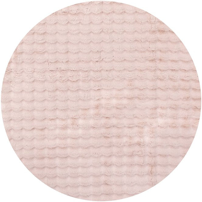 Marill 150cm x 150cm Round Bubbly Washable Rug - Blush Rug UN Rugs-Local   